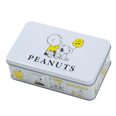 小禮堂 Snoopy 針線6件組附收納鐵盒 (白黃摸頭款) No.8653 小禮堂 Snoopy 針線6件組附收納鐵盒 (白黃摸頭款) No.8653