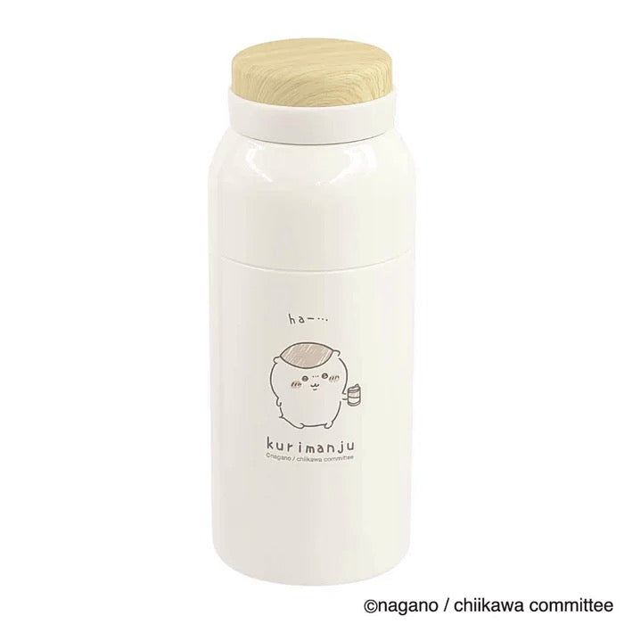 Chiikawa  ちいかわ くりまんじゅう 栗子 不鏽鋼瓶 帶蓋子 保溫 保冷 水瓶 350ml