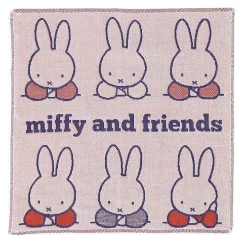 MIFFY & FRIENDS 3層紗布手帕 象牙色