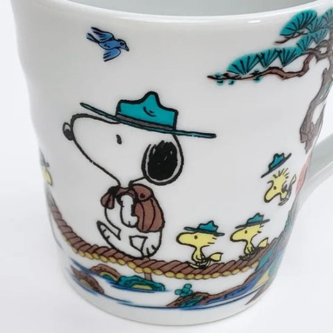 PEANUTS SNOOPY 日本製 史諾比杯 九谷燒 馬克杯 遠足