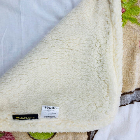 Totoro 鄰家龍貓 半毛毯 羊色 葉子和堅果 龍貓