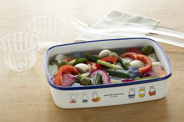 Miffy 70週年 淺型角容器 M尺寸