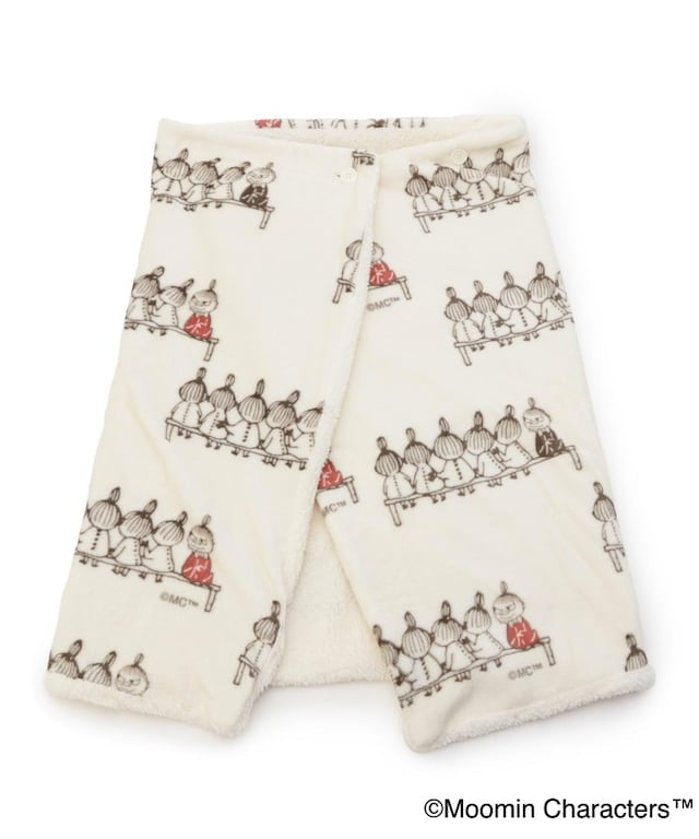 MOOMIN 帶孔的3WAY斗篷 (米色）