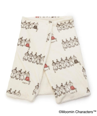 MOOMIN 帶孔的3WAY斗篷 (米色）